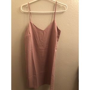 Blush slip dress
